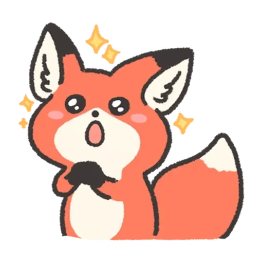 Эмодзи Fluffy Red Foxy