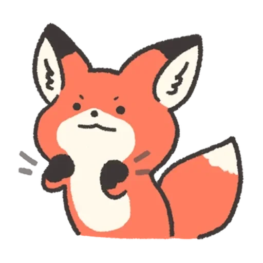 Эмодзи Fluffy Red Foxy