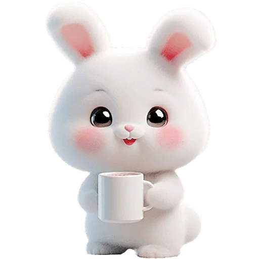 Эмодзи Пушистый кролик