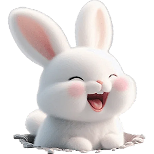 Эмодзи Пушистый кролик