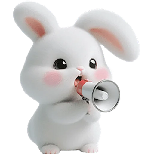 Эмодзи Пушистый кролик