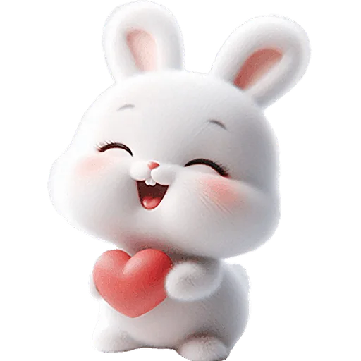 Эмодзи Пушистый кролик