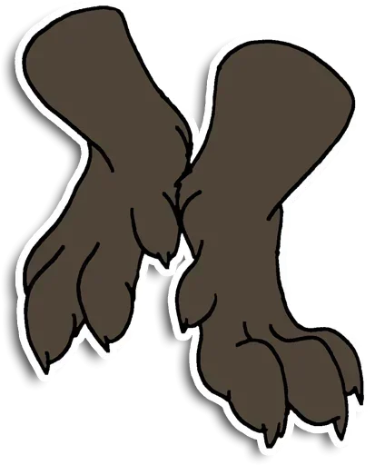 Эмодзи Foot Fluffy