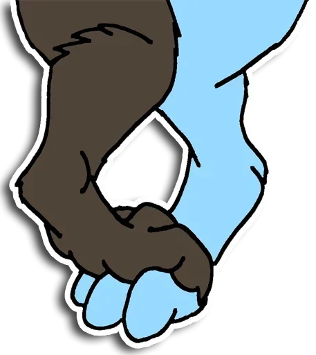 Эмодзи Foot Fluffy