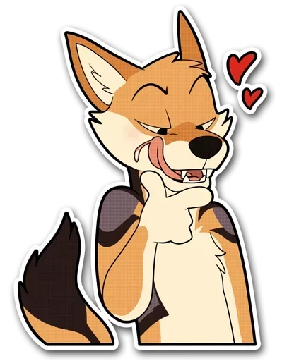 Эмодзи Fox and Hugs