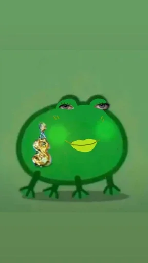 Эмодзи Frog Green