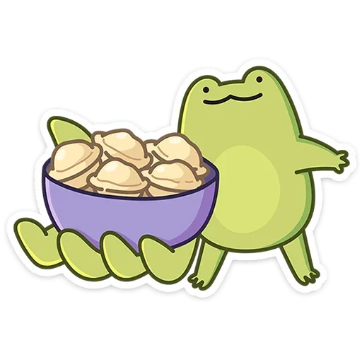 Эмодзи Лягушачий микс без надписей