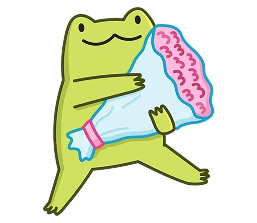 Эмодзи Лягушачий микс без надписей