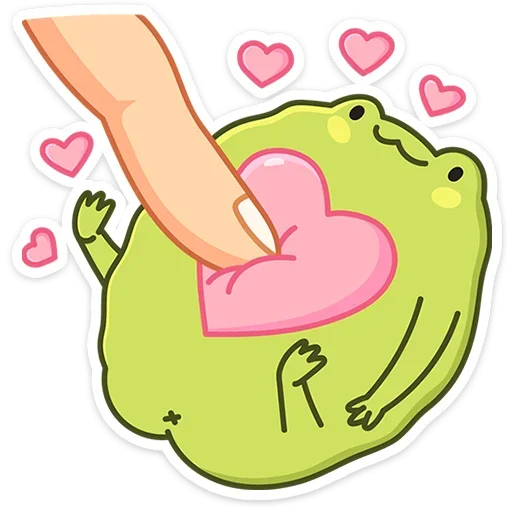 Эмодзи Лягушачий микс без надписей