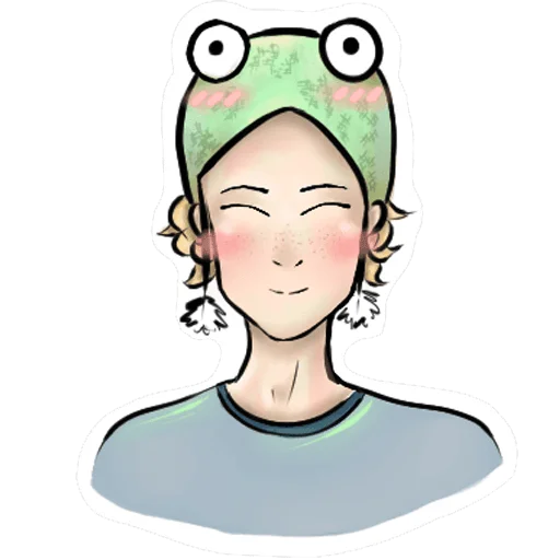 Эмодзи Лягушонок Женя