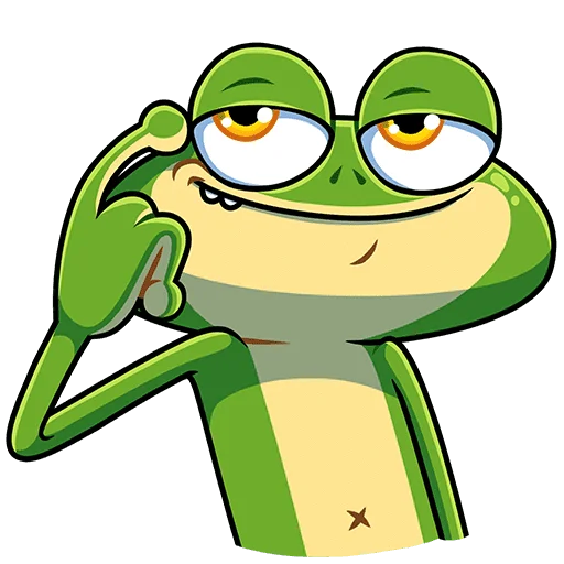 Эмодзи Лягуш и Квакуша Без Текста