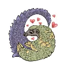 Эмодзи Funny Pangolin