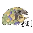 Эмодзи Funny Pangolin