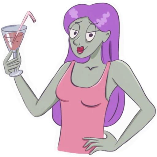 Эмодзи Green girl