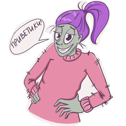 Эмодзи Green girl