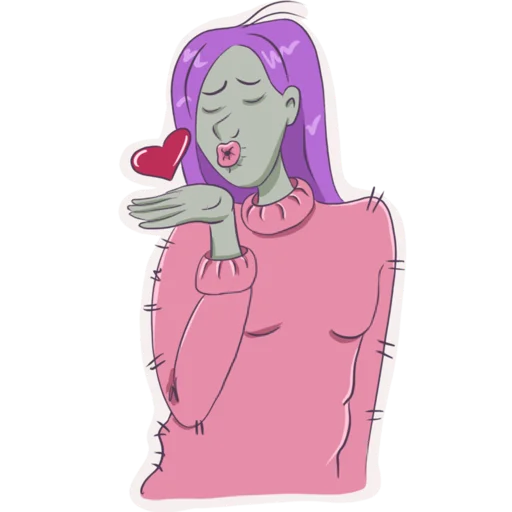 Эмодзи Green girl