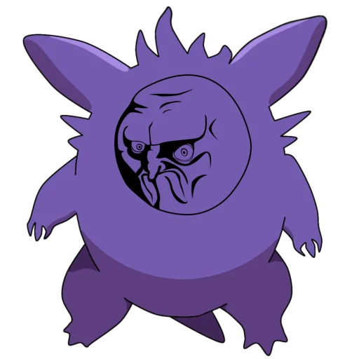 Эмодзи Gengar meme