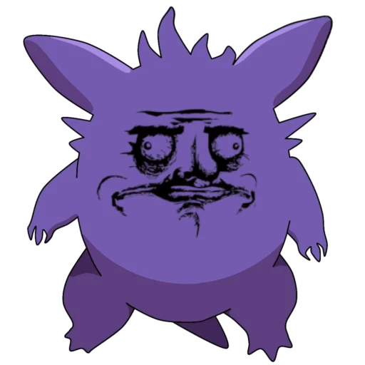 Эмодзи Gengar meme