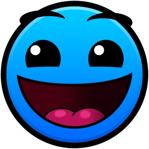 Эмодзи Geometry dash faces