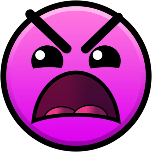 Эмодзи Geometry dash faces