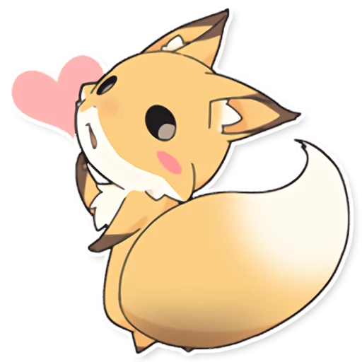 Эмодзи Girly Fox Remastered