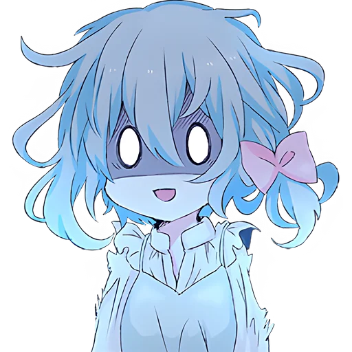 Эмодзи Голубая девочка