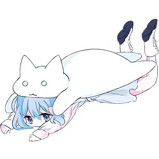 Эмодзи Голубая девочка