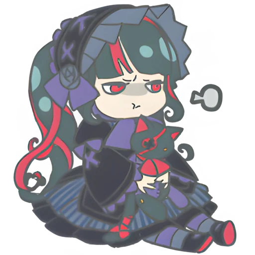 Эмодзи Готическая тян