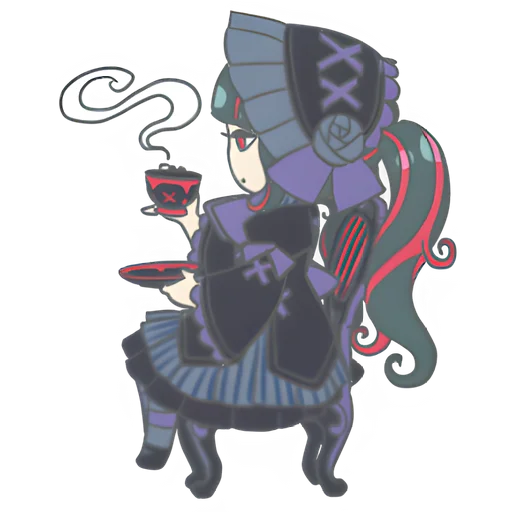 Эмодзи Готическая тян