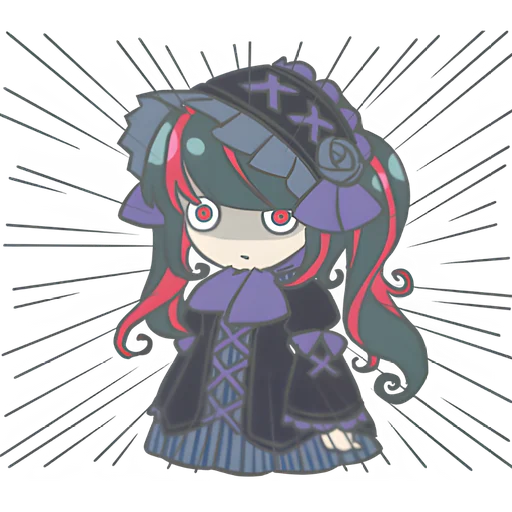 Эмодзи Готическая тян