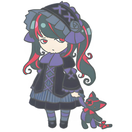 Эмодзи Готическая тян