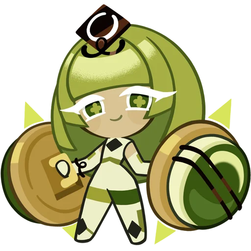 Эмодзи Green Tea Mousse Cookie