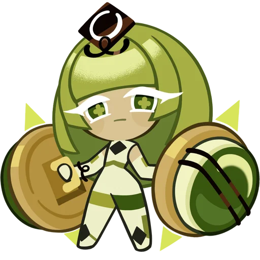 Эмодзи Green Tea Mousse Cookie