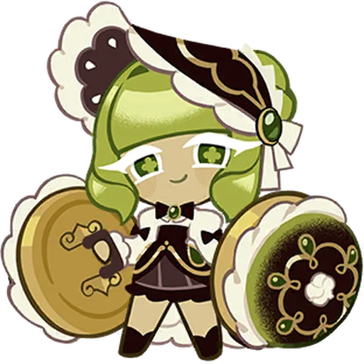 Эмодзи Green Tea Mousse Cookie