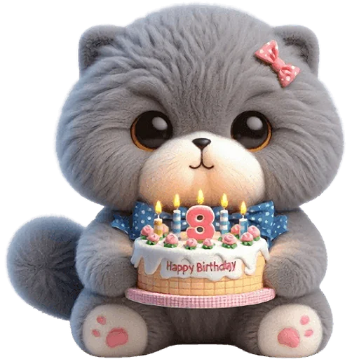 Эмодзи Серый котик