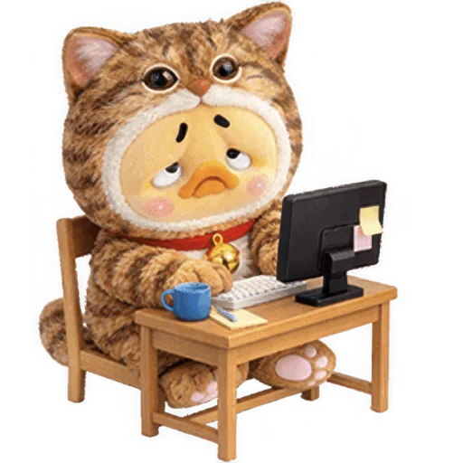 Эмодзи Утенок котенок