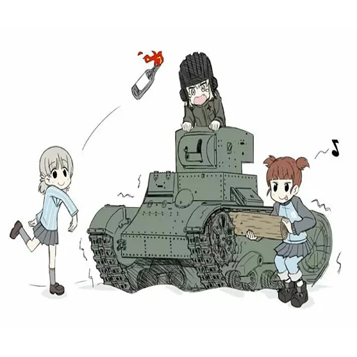 Эмодзи Girls und Panzer