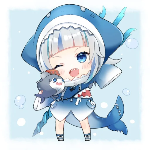 Эмодзи Gawr Gura | Гавр Гура