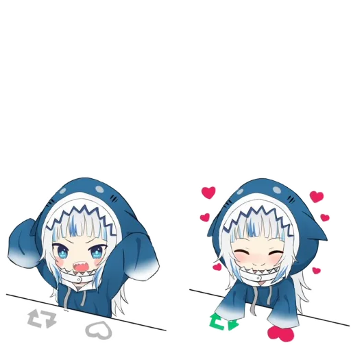 Эмодзи Gawr Gura | Гавр Гура