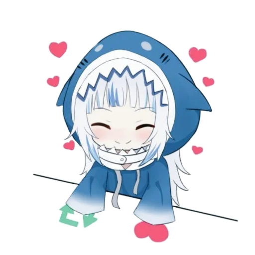 Эмодзи Gawr Gura | Гавр Гура