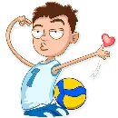 Эмодзи George Volleyball
