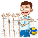 Эмодзи George Volleyball