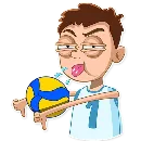 Эмодзи George Volleyball