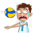 Эмодзи George Volleyball