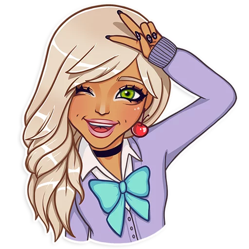 Эмодзи Gyaru