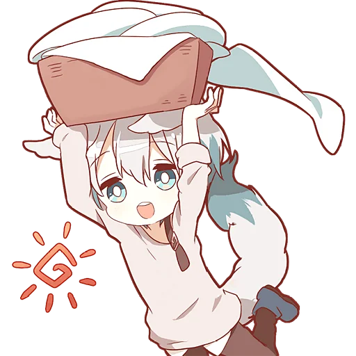 Эмодзи Шапочка и Волчонок