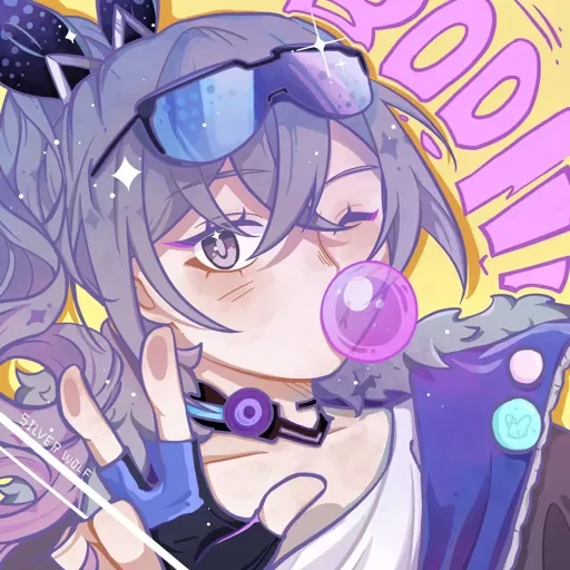 Эмодзи Silver wolf - Honkai: Star Rail