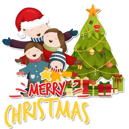 Эмодзи Happy Merry Christmas