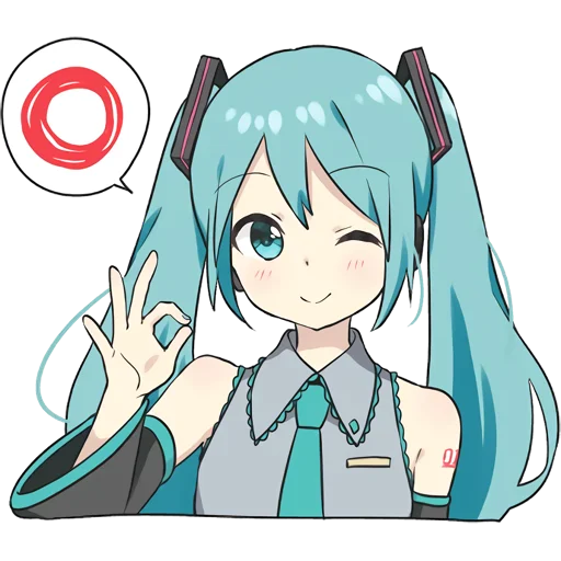 Эмодзи Hatsune Miku