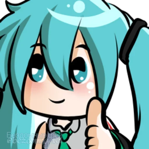 Эмодзи Hatsune Miku
